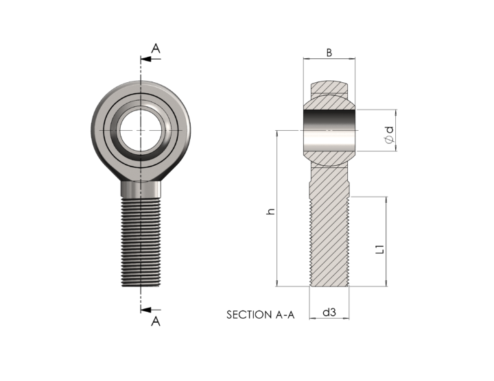 SA 6 M6x1 verzinkt